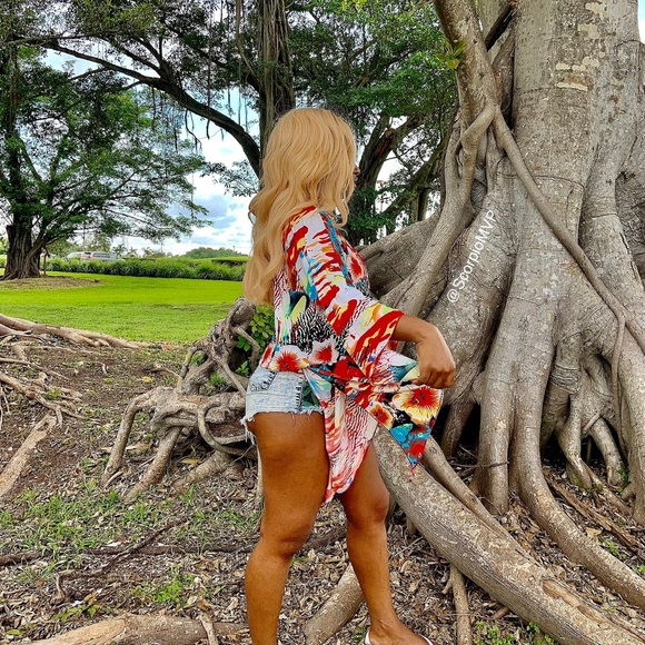 𝘽𝙖𝙘𝙠𝙮𝙖𝙧𝙙 𝘽𝙧𝙚𝙖𝙠𝙨 Multicolor Batwing - Picture 4 of 5